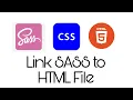 Link SASS to HTML in VS Code Compile SASS in VS Code Editor