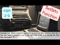The C Programming Language K R 2-6 Solution