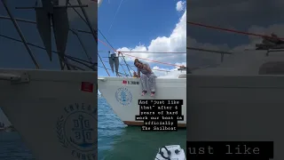 We are officially! Our boat finally has a NAME #boatname  #sailingadventure #sailboat #sailing