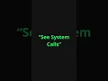 Linux Trace programs with strace System calls