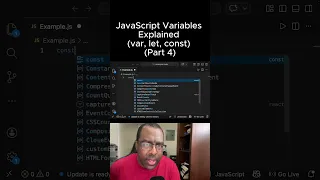 JavaScript Variables Explained var let const Part 4