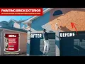 Steps on How to paint a Brick House Exterior with BEHR Concrete Paint - Simple DIY Home Renovation