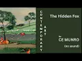 Contemporary Art The Hidden Fox by CE Munro Original Hand Painted Art NOT AI