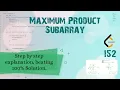 Maximum Product Subarray LeetCode September Challenge