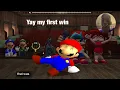 MARIO WINS HES  FIRST WIN IN FRIDAY NIGHT FUNKIN | SMG4 If Mario Was in Friday Night Funkin Reaction