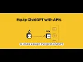 How to built a ChatGPT plugin from scratch in minutes