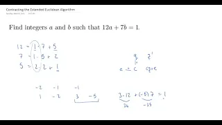Contracting the Extended Euclidean Algorithm