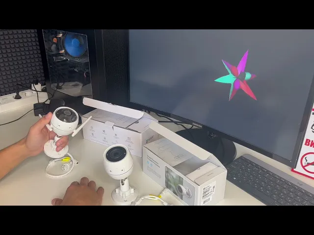 Ezviz H3 ārtelpu Viedā 3K videokamera ar cilvēku un mašīnu uztveršanu, krāsainu nakts redzamību, sirēnu, trauksmes gaismu, IP67, divvirzienu audio