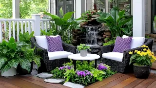Tranquil Zen Courtyard Garden 2025 Koi Pond Waterfall Tropical Outdoor Escape Inspiration 