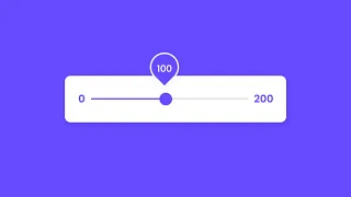 Custom Animated Range Slider using HTML CSS JavaScript