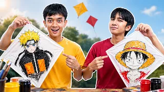 Melukis Karakter ANIME & HANTU di Layangan