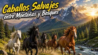 Caballos Salvajes entre Montañas y Bosques