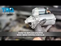 How to Replace Starter 2003-2008 Toyota Corolla