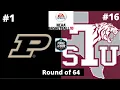 #1 Purdue vs #16 Texas Southern - NCAA Basketball 10 Simulation!