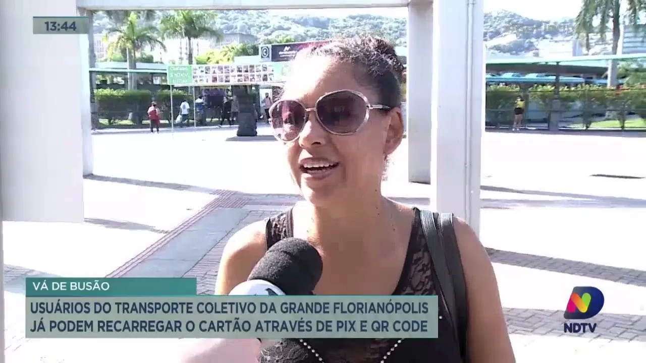 Usuários dos ônibus de Florianópolis já podem recarregar cartão via PIX e QR Code