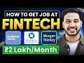 How to get a Job at Goldman Sachs JP Morgan Morgan Stanley Kushal Vijay