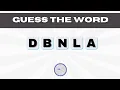 Scrambled Word Guess the Word Adjectives Unscramble the Letters Quiz Brain Teaser Quezzles