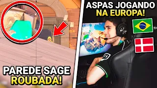 ASPAS DEIXOU OS GRINGOS IMPRESSIONADOS COM JOGADA (@ASPAS)! PAREDE ROUBADA SAGE - VALORANT CLIPS