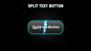 Split Text Button - Creative CSS Hover Effect Modern UI Animation
