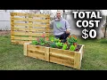 How to Build a Mini RAISED BED Using ONE PALLET FREE Backyard Gardening