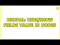 Drupal fields value in nodes