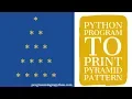 Pyramid Pattern in Python Pattern Programming programminginpython com