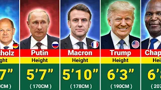 195 Countries State Leaders SHOCKING Height 2025 Shortest to Tallest