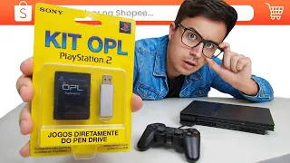 COMPREI o KIT OPL na SHOPEE para MEU PS2