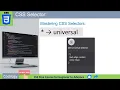css selectors in web technology Universal Selector Explained in 5 Minutes