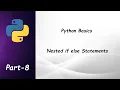 Python Tutorial Nested If Else Statements In