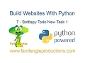 Python Web Frameworks 7 Bottle Todo newtask 1