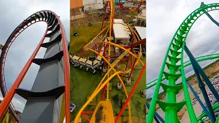 Every Roller Coaster at Six Flags Fiesta Texas Front Seat POV