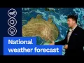 National Weather Forecast Icy in Tasmania but remaining fine elsewhere