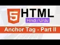 HTML Anchor Tag Tutorial mailto link Internal Page in Hindi Urdu