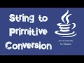 String to Primitive Conversion Using Parsing Technique Java Lecture 36 Urdu Hindi