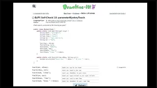 Java Practice It 3 8 parameterMysteryTouch method basics