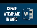 Word How to Create a Template Save Time with a Custom Memo Template