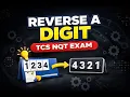 Reverse a Number in Java TCS NQT Coding Question While Loop Logic