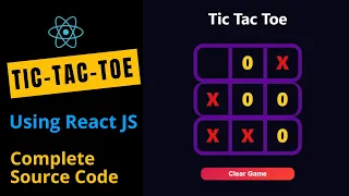 Tic tac toe using reactjs tic tac toe react js how to make tic tac toe using react js react js