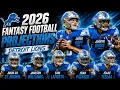 2026 Lions Fantasy Football Projections Jahmyr Gibbs League Winner Full Team Breakdown