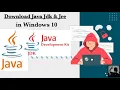 Download Java JDK JRE in Windows 10