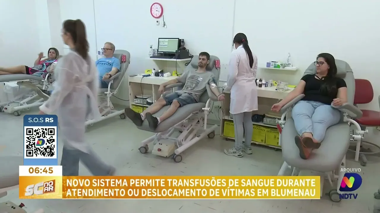 Novo sistema permite transfusão de sangue durante atendimento ou deslocamento de vítimas