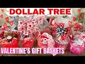 Dollar Tree Gift Baskets Valentine s Gift IDEAS 2021