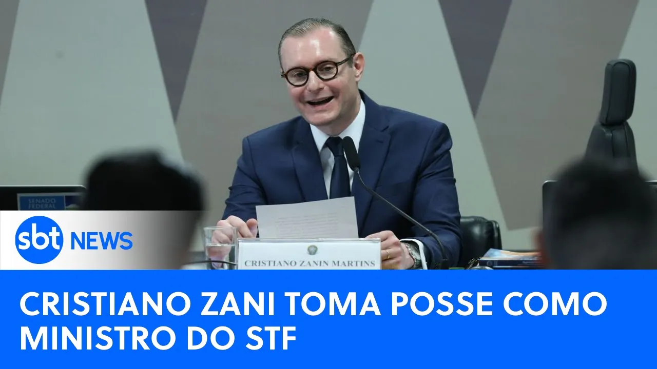 ????SBT News na TV| Ex-advogadode Lula, Cristiano Zani, toma posse como Ministro do STF