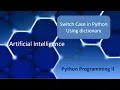 Switch case control structure in python through dictionary