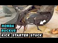 Honda Ruckus Zoomer - kick starter stuck Let s repair it Mitch s Scooter Stuff