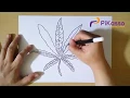 How to Draw a Pot Leaf step by step
