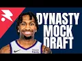 Fantasy Basketball Dynasty Mock Draft Recap 2026-27 Rankings Sleepers Busts Strategy