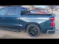 2020 Chevy Silverado lowered 22 Replica wheels