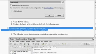 Java Web Programming with Eclipse Servlets